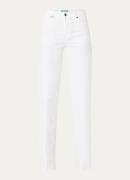 Benetton High waist straight leg broek met gekleurde wassing