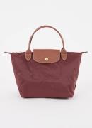 Longchamp Le Pliage Original handtas S met leren details