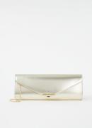 L.K.Bennett Lucille clutch van leer met afneembare schouderriem