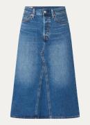 Levi's Midi A-lijn rok van denim