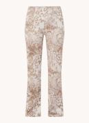 Rosner Alisa mid waist flared fit legging met paisley dessin