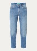 Benetton High waist tapered fit cropped jeans