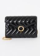 Sandro Clutch van leer met afneembare schouderriem