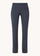 BRAX Malou high waist straight fit broek met zig-zag dessin