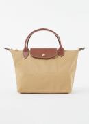 Longchamp Le Pliage Original handtas S met leren details