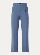 Claudia Sträter High waist straight fit pantalon met steekzakken