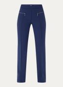 Gardeur Zaria high waist straight fit pantalon met persplooi