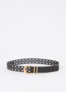 Maje Riem van leer met cut-out detail