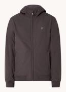 Lyle & Scott Tonal softshell jack met capuchon en ritszakken