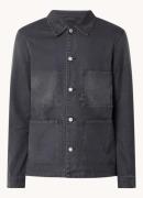 Denham Mao regular fit overshirt van denim met borstzak