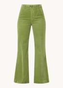 River Woods High waist flared broek van corduroy met steekzakken