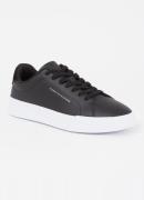 Tommy Hilfiger Court sneaker van leer met suède details en logo