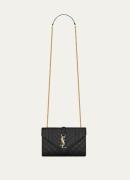 Saint Laurent Envelope Small crossbodytas van kalfsleer