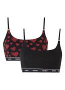 HUGO BOSS Bralette met logoband in 2-pack