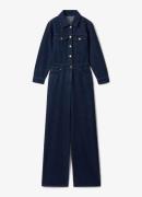 Reiss Frankie wide fit jumpsuit van denim