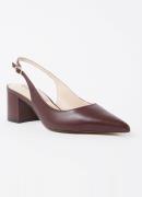 Dune London Compelled slingback van leer