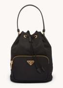 Prada Duet Re-Nylon schoudertas met leren details