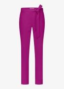 Studio Anneloes Tatum mid waist slim fit broek met strikceintuur