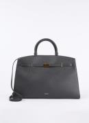 DeMellier The Hudson handtas van leer met structuur