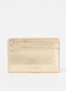 Zadig&Voltaire Pasjeshouder van leer met metallic finish