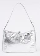 FURLA Sfera M schoudertas van leer met metallic finish