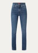 HUGO BOSS Girali high waist skinny jeans met medium wassing