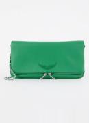 Zadig&Voltaire Rock Grained clutch van leer