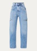 Maison Margiela High waist tapered jeans met steekzakken