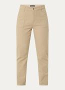 Claudia Sträter High waist slim fit chino met steekzakken