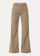 Gerard Darel Loreen high waist flared jeans in linnenblend