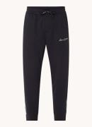 Armani Tapered fit joggingbroek met logoborduring en steekzakken