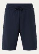 Armani Straight fit korte joggingbroek met logoband