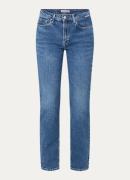 ARMEDANGELS Carenaa high waist straight fit jeans met donkere wassing