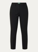 Benetton High waist tapered cropped pantalon met stretch