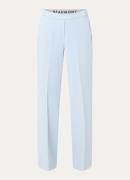 Beaumont Hope mid waist flared fit pantalon met steekzakken