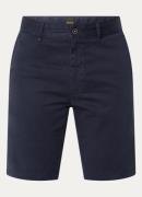 HUGO BOSS Straight fit korte chino met steekzakken