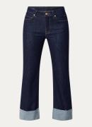 Summum Sarin mid waist straight leg jeans met donkere wassing