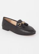 Dune London Wide Fit Greysons loafer van leer