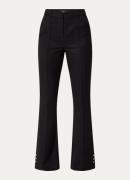 NIKKIE Izumy high waist flared fit pantalon met steekzakken