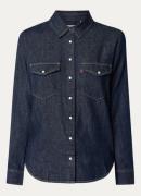 Levi's Iconic Western blouse in linnenblend met borstzakken