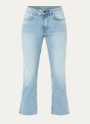 Benetton Mid waist bootcut cropped jeans met donkere wassing