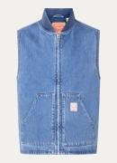 Levi's Sansome gewatteerde bodywarmer van denim