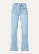 Lois Rosa Brando high waist straight leg jeans met lichte wassing