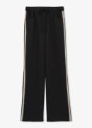 Reiss Inaya high waist wide fit broek met borduring