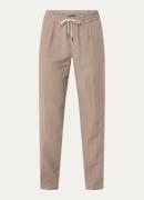 Boggi Milano City regular fit chino van linnen