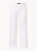 Ralph Lauren Mid waist loose fit broek van linnen met steekzakken