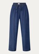 French Connection Collorado high waist loose fit broek van chambray