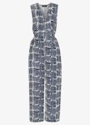 Whistles Loose fit cropped jumpsuit met steekzakken en print