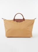Longchamp Le Pliage Original reistas L met leren details