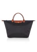 Longchamp Le Pliage Original M handtas van canvas met leren details